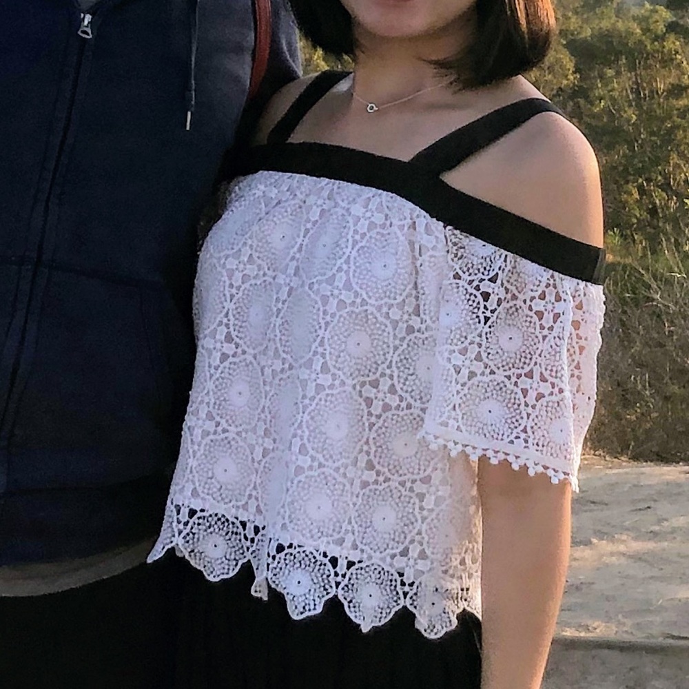 Cottage core Off shoulder white top from forever 21